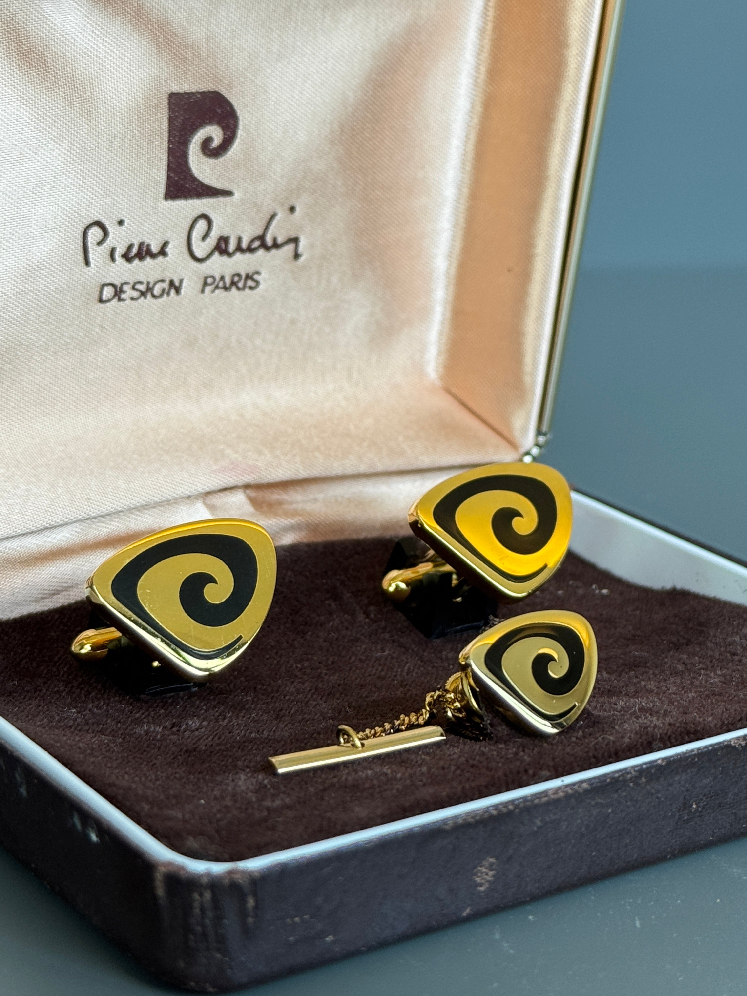 Pierre Cardin Paris Luxury Cufflink & Tie Pin - Stylish Men's Accessory