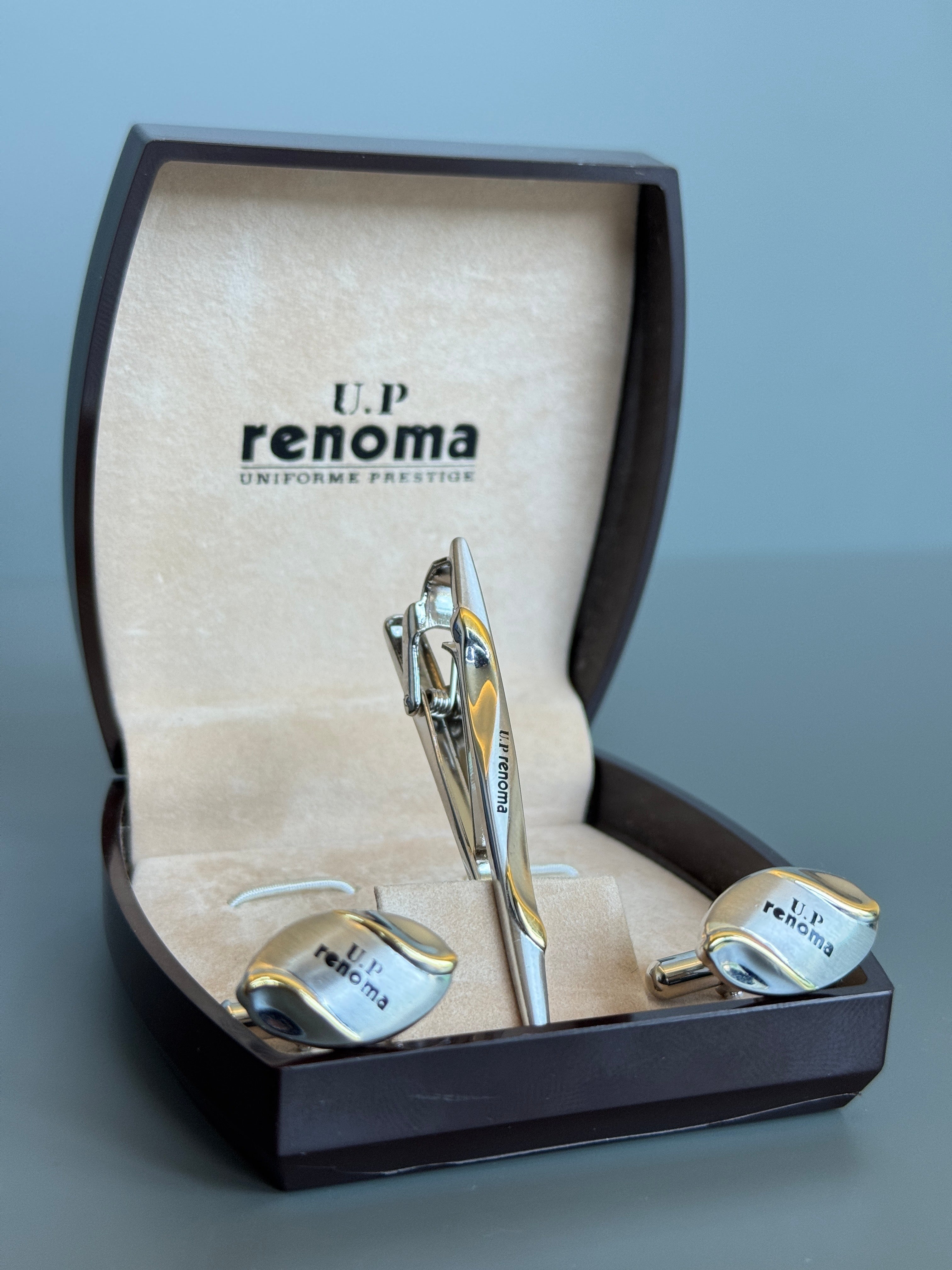 U.P Renoma Tie Pin and Cufflink Set - Stylish Men's Accessories
