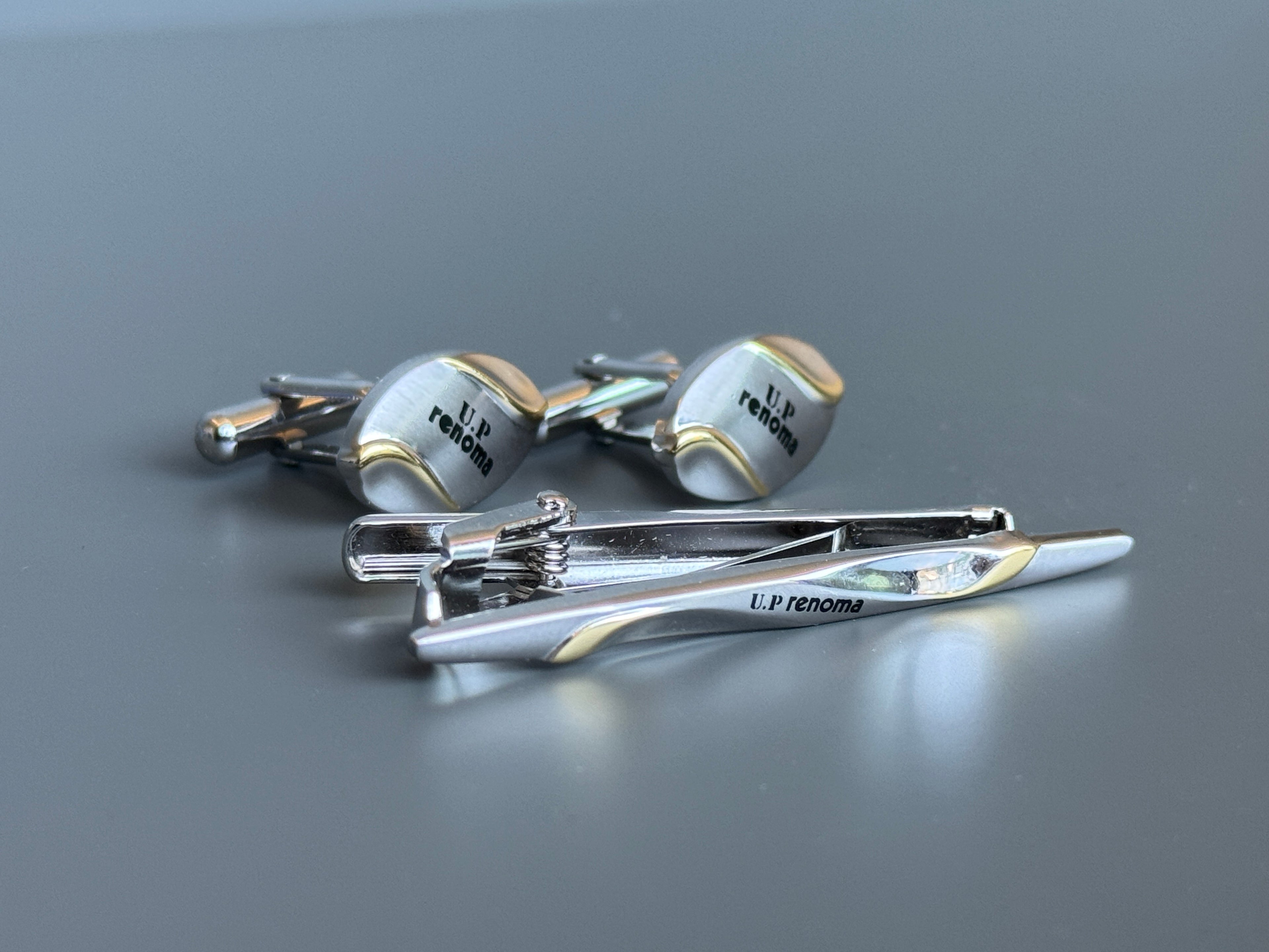 U.P Renoma Tie Pin and Cufflink Set - Stylish Men's Accessories
