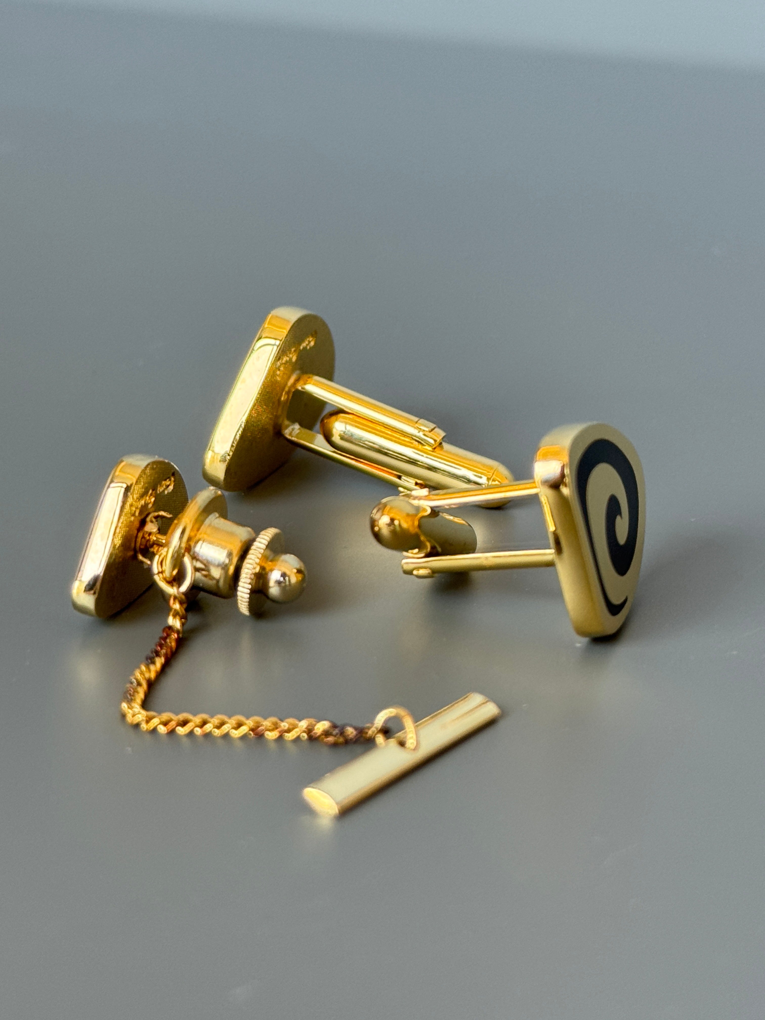 Pierre Cardin Paris Luxury Cufflink & Tie Pin - Stylish Men's Accessory