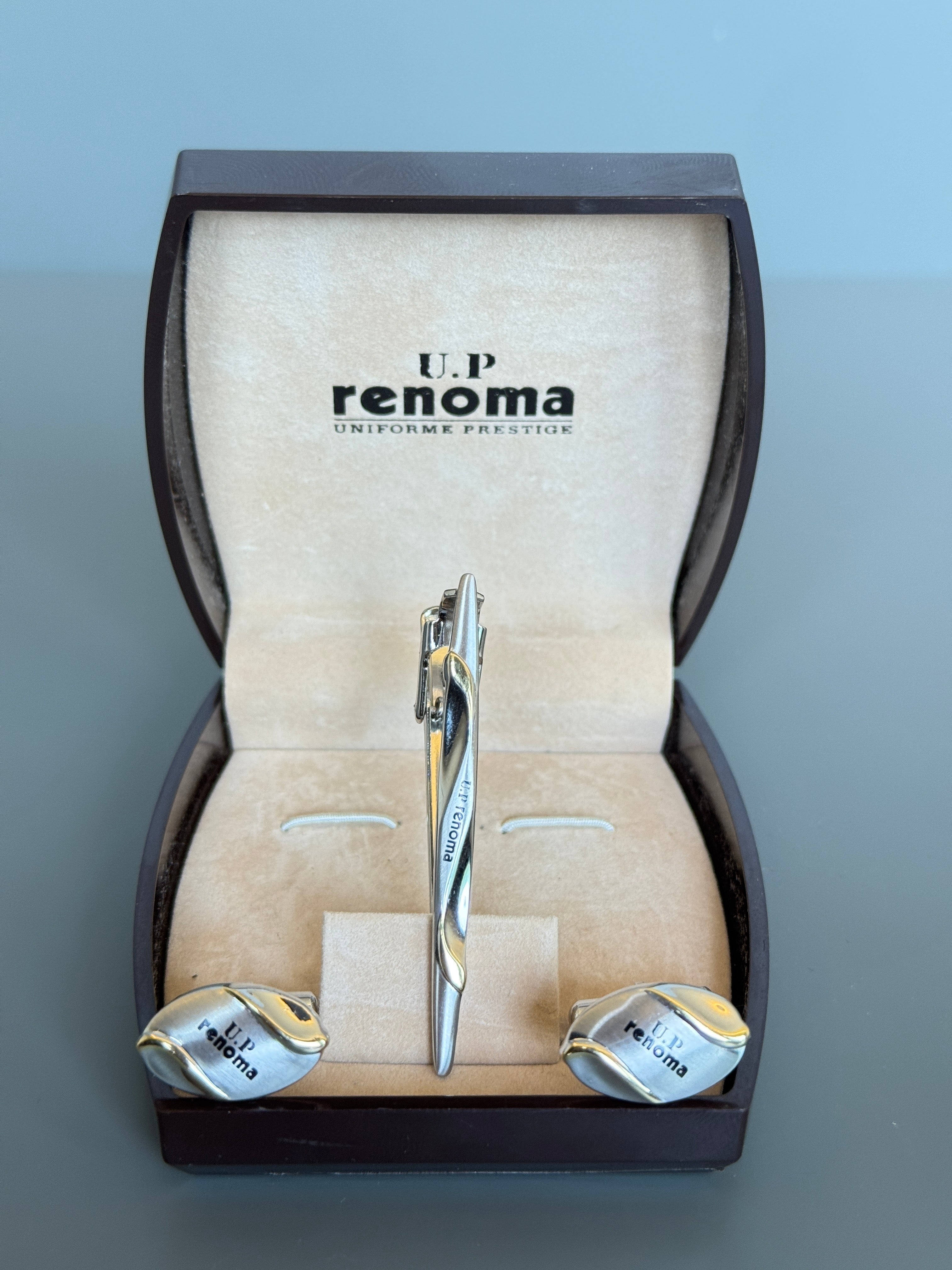 U.P Renoma Tie Pin and Cufflink Set - Stylish Men's Accessories