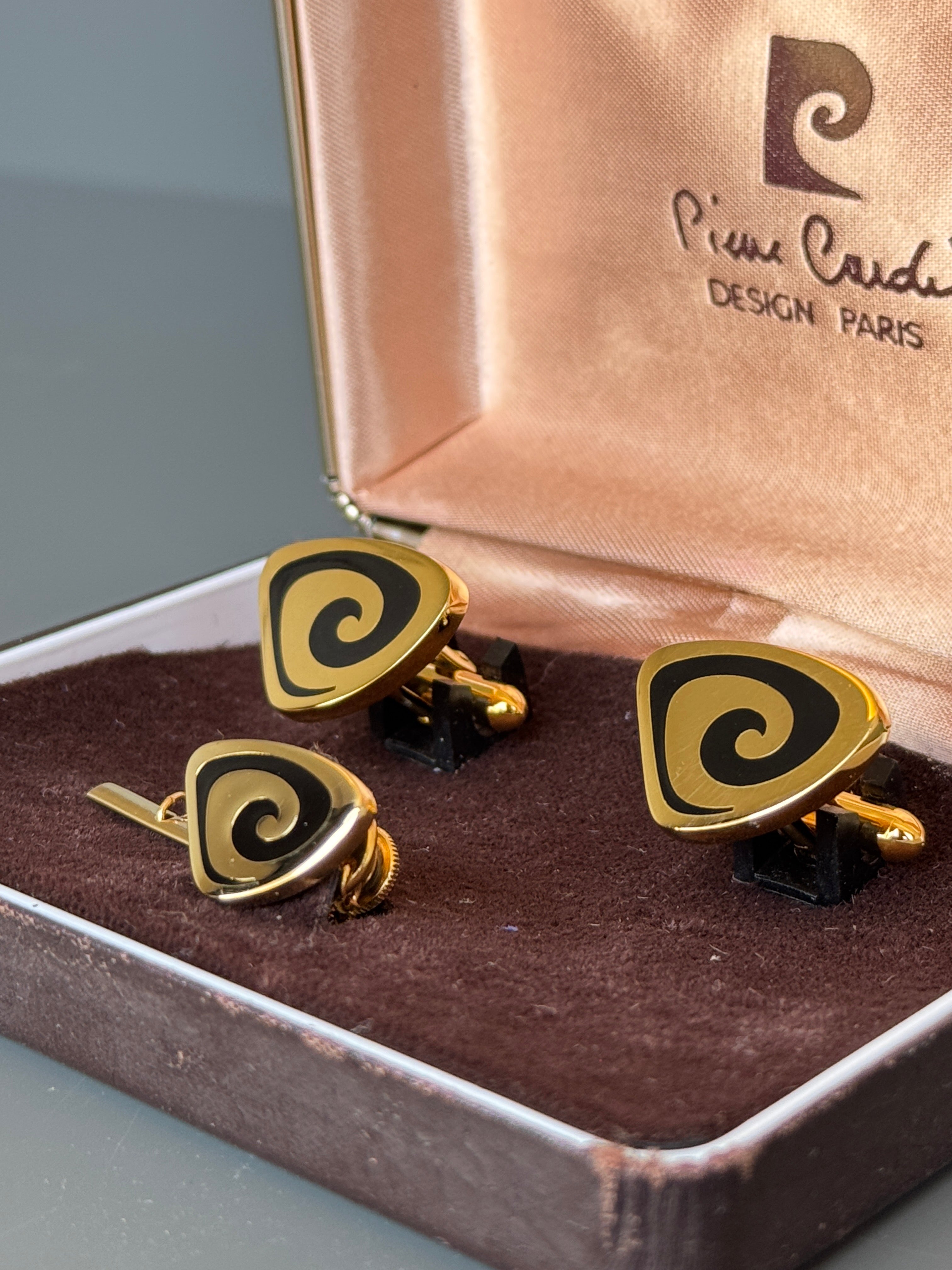 Pierre Cardin Paris Luxury Cufflink & Tie Pin - Stylish Men's Accessory