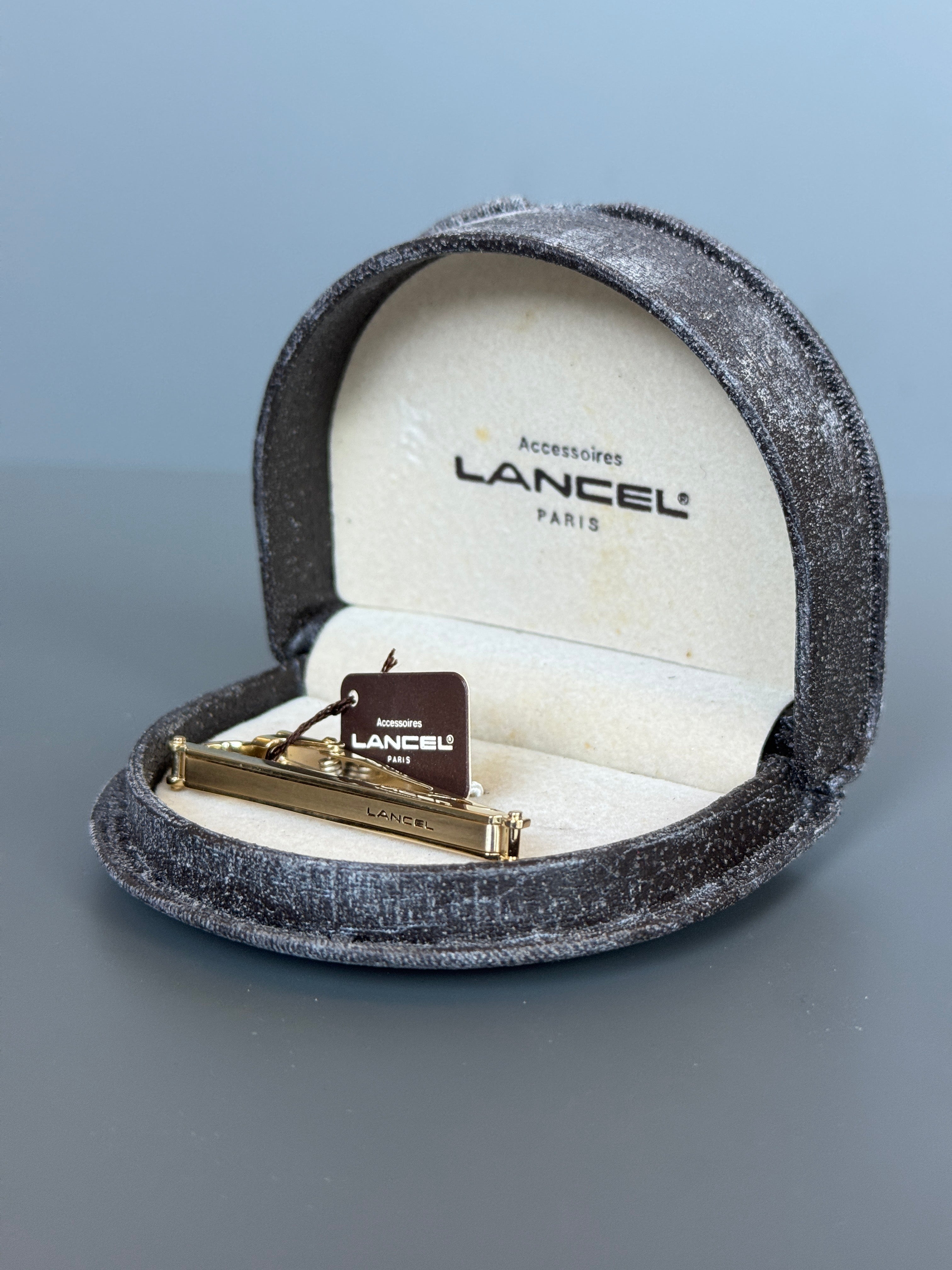 Lancel Paris Gold Colored Tie Pin - Stylish Men's Accessory