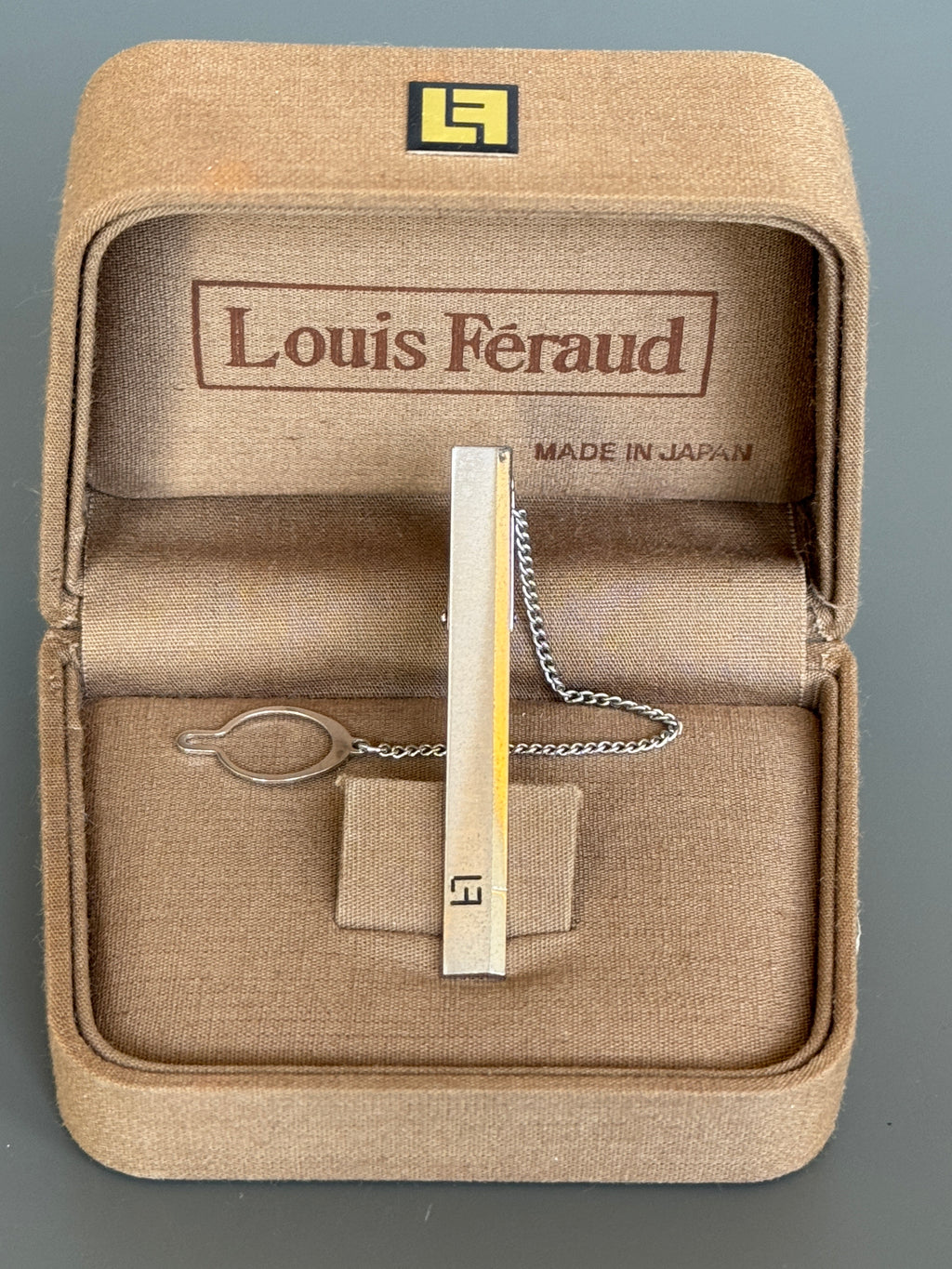 Louis Feraud Minimalist Silver Tone Tie Pin - Luxury Men's Accessories