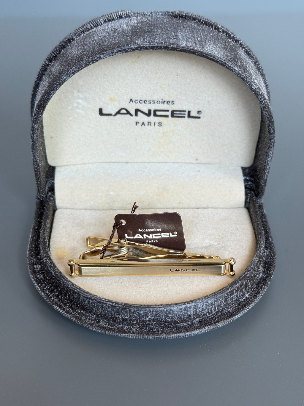Lancel Paris Gold Colored Tie Pin - Stylish Men's Accessory