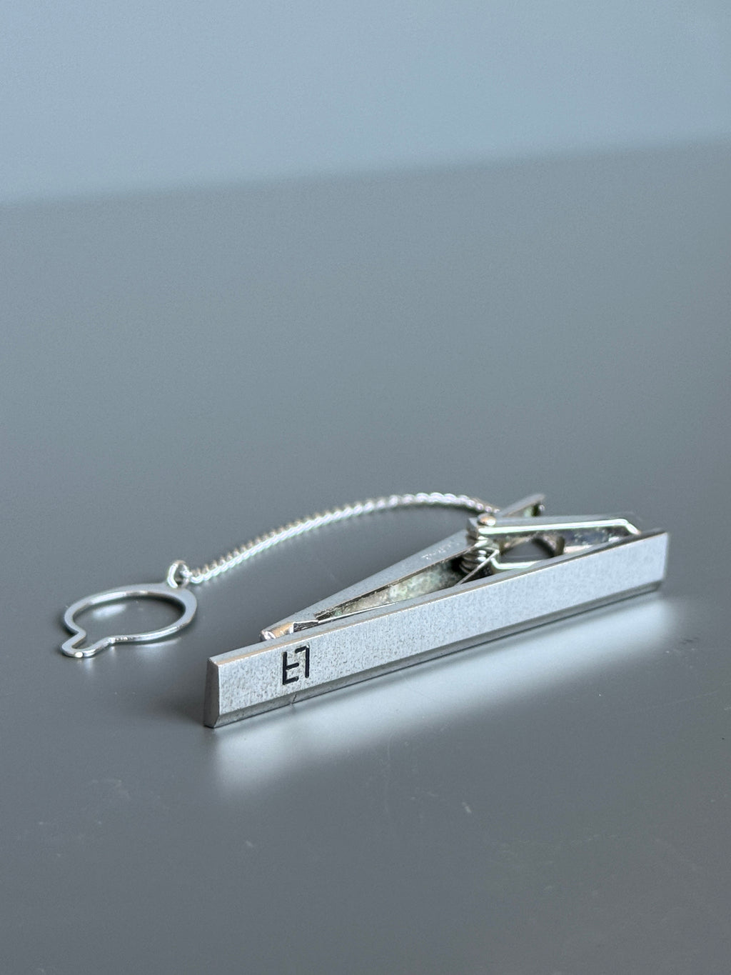 Louis Feraud Minimalist Silver Tone Tie Pin - Luxury Men's Accessories