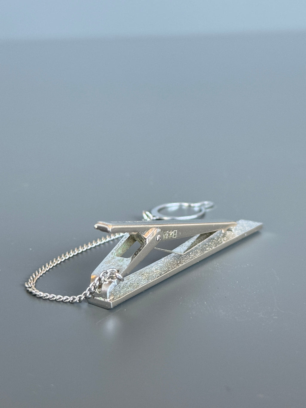 Louis Feraud Minimalist Silver Tone Tie Pin - Luxury Men's Accessories